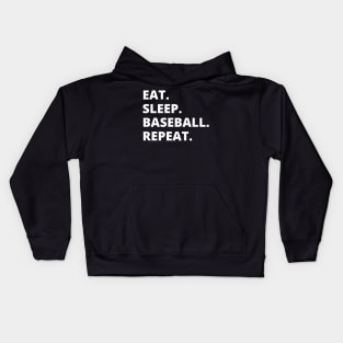 Eat Sleep Baseball Repeat Kids Hoodie